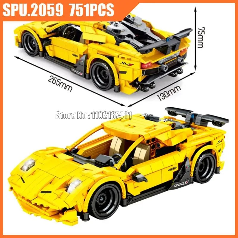 Lamborghini Supercar Building Blocks | 751PCS - Evergreen Toy Store