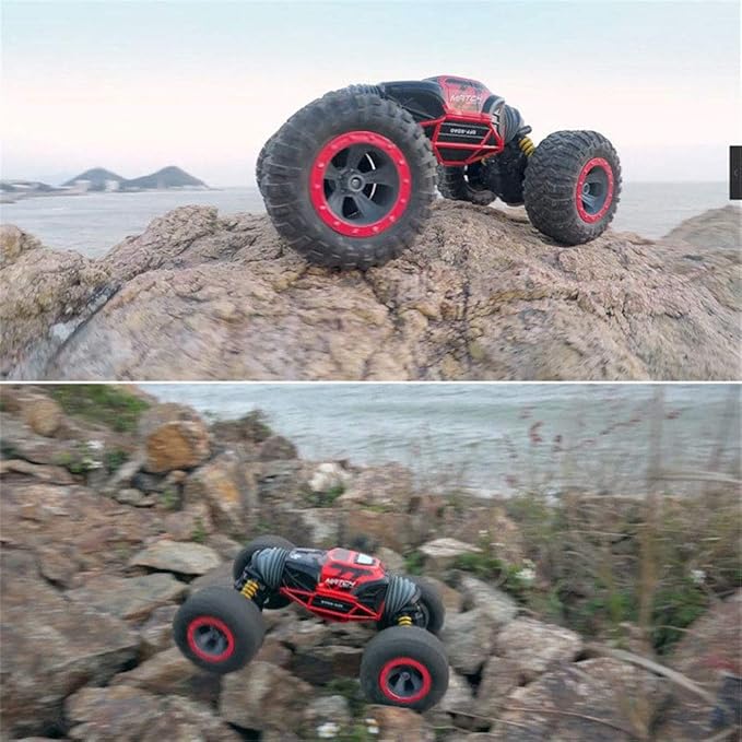 One Click Deformation 4-WD Leopard King Remote Control Car(Blue) - Evergreen Toy Store