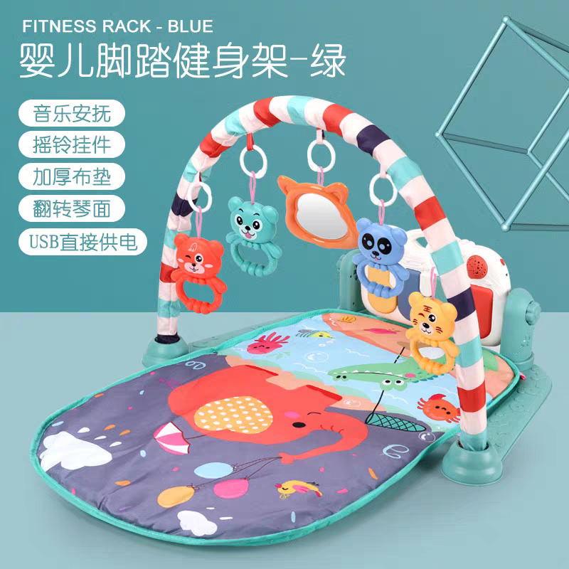 Evergreen Baby Tummy Time Activity Play Mat with Interactive Music Keyboard - Evergreen Toy Store