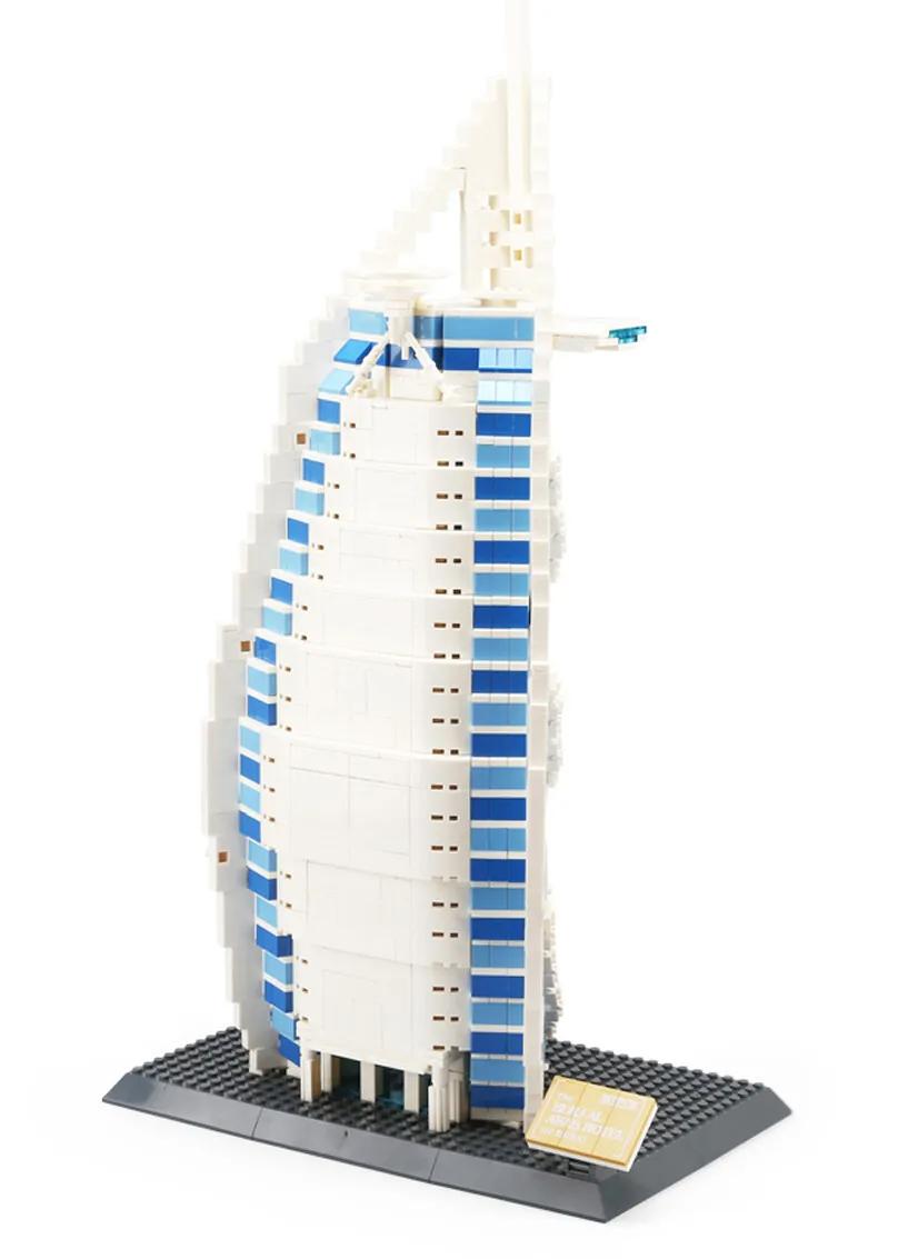 Burj Al Arab Hotel Construction Building Blocks For Boys & Girls (2280PCS) - Evergreen Toy Store