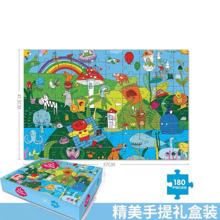 180pcs Children Jigsaw Puzzle for Kids - HaoXiang - Evergreen Toy Store