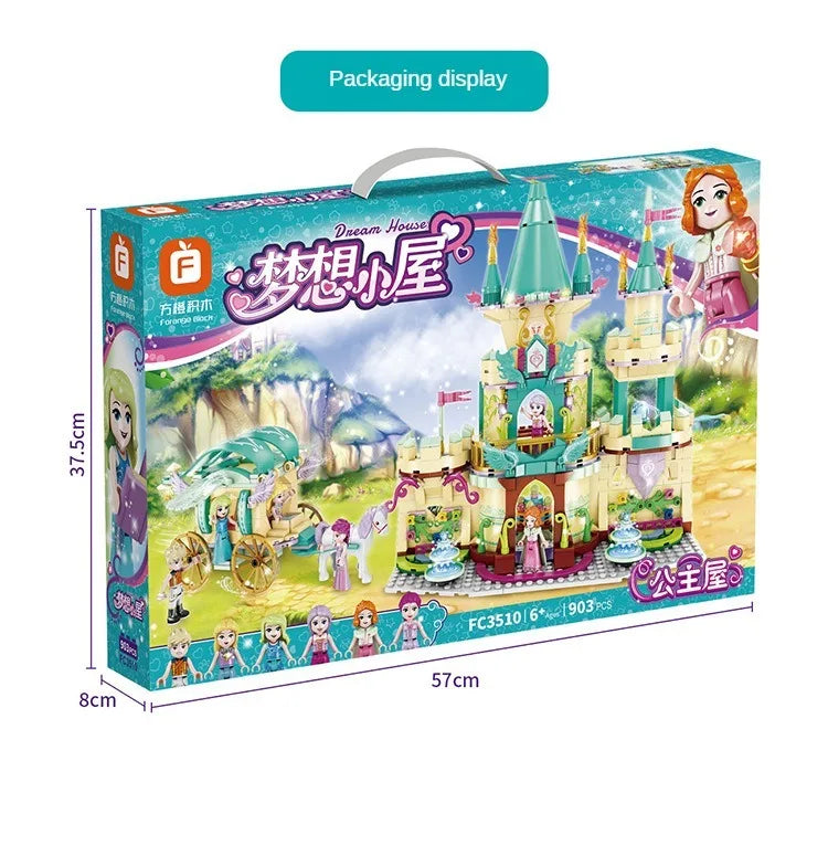 Cinderella Castle Building Blocks - Evergreen Toy Store