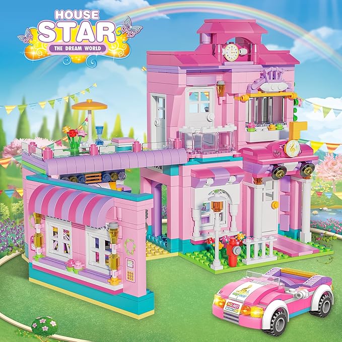 Star House Building Blocks | 820PCS - Evergreen Toy Store