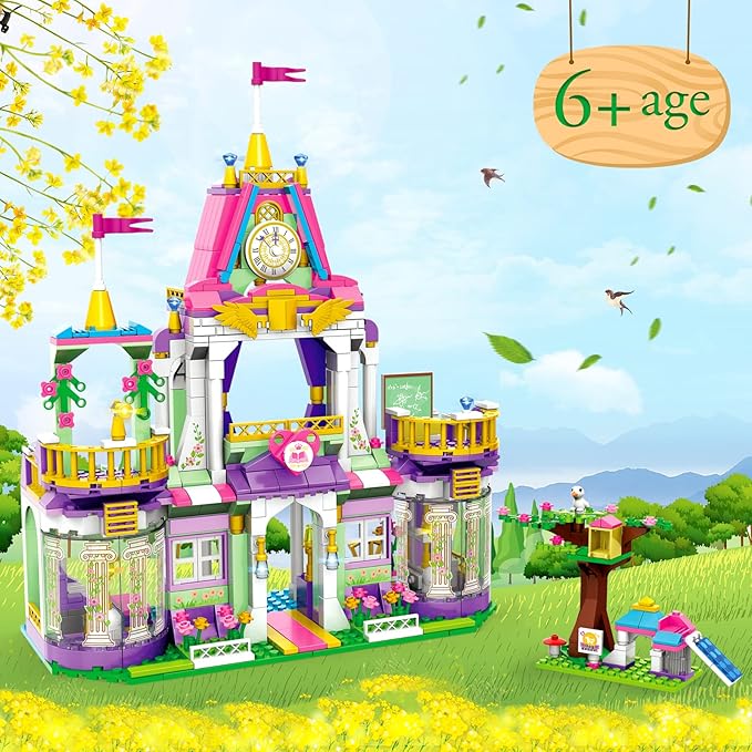 Royal Castle Building Blocks Kit for Girls (687PCS) - Evergreen Toy Store