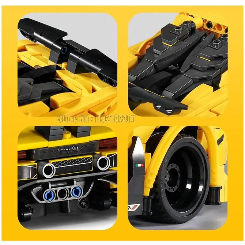 Lamborghini Supercar Building Blocks | 751PCS - Evergreen Toy Store