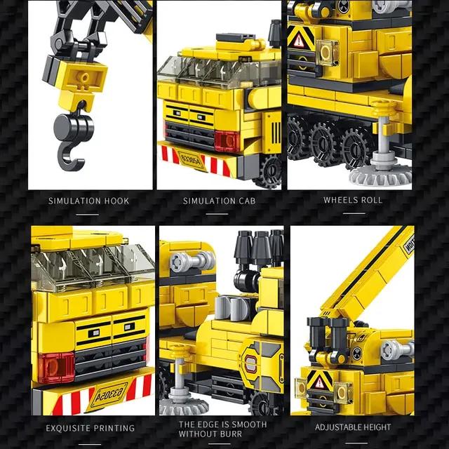 Construction Crane Vehicle 16 in 1 Creative STEM Building Blocks - Evergreen Toy Store