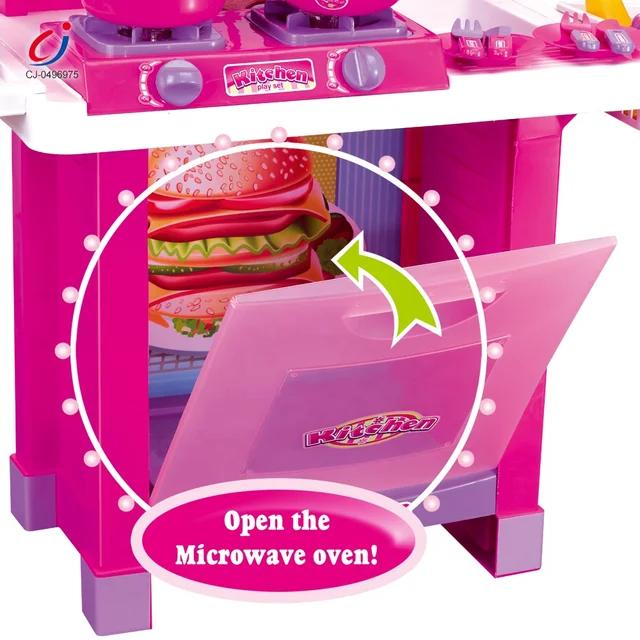 Kitchen Set with Light, Sound, Utensils & Play Food - Evergreen Toy Store