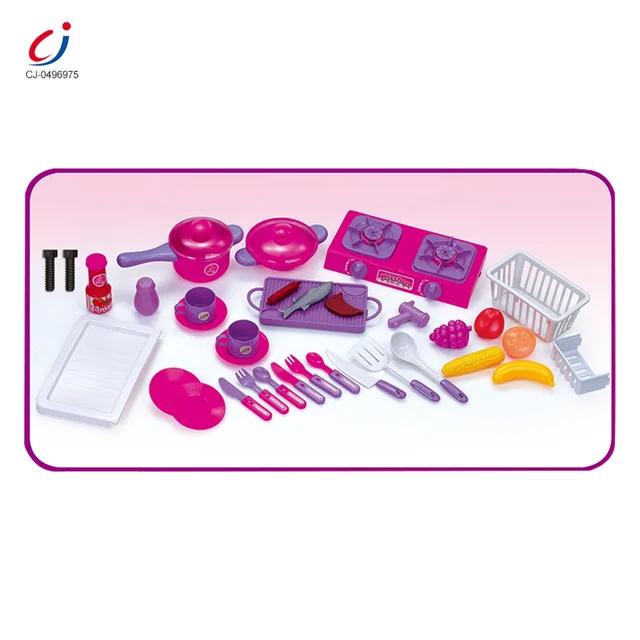 Kitchen Set with Light, Sound, Utensils & Play Food - Evergreen Toy Store