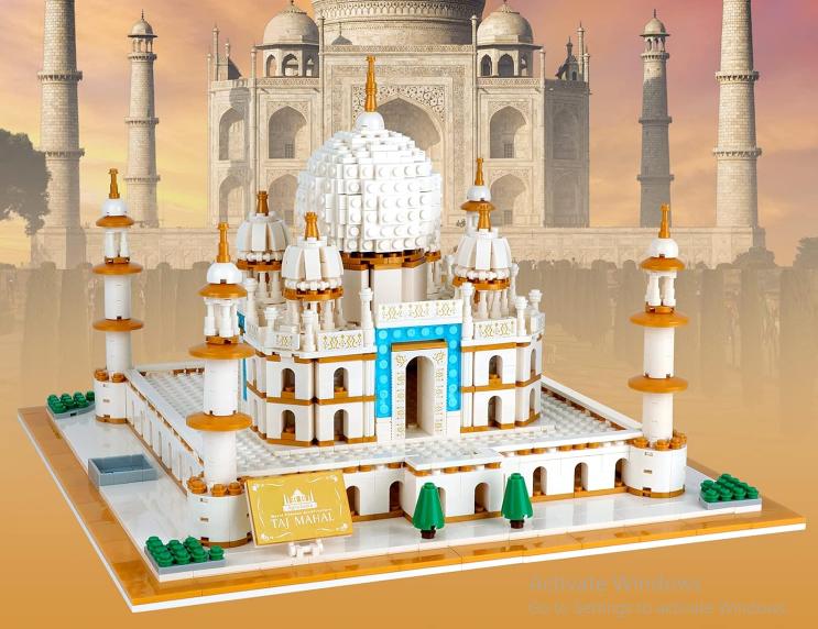 Taj Mahal Building Blocks Architecture | 2012PCS - Evergreen Toy Store