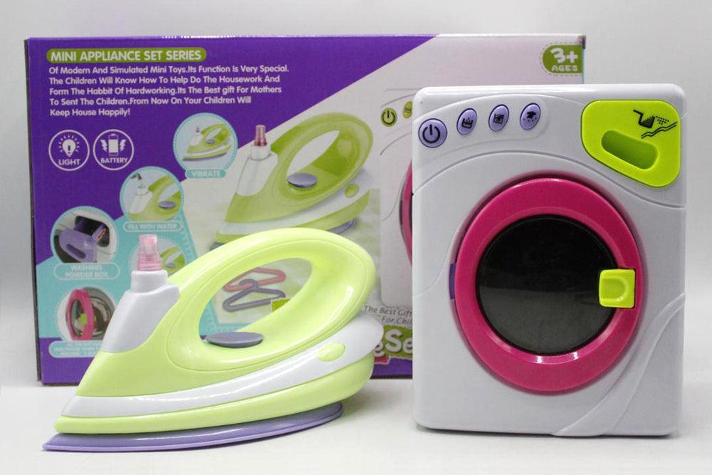 Toy Mini Appliances Set Washing Machine & Iron - Evergreen Toy Store