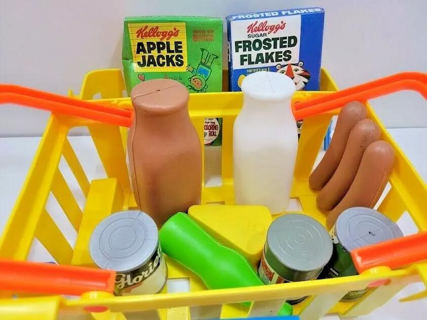 Supermarket Cart kitchen Trolley Set - Evergreen Toy Store