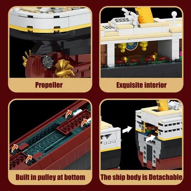Titanic Cruise Ship 2 in 1  Building Blocks Set - Evergreen Toy Store