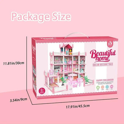 Beautiful DreamHouse, Doll House Playset with 170+ Accessories - Evergreen Toy Store