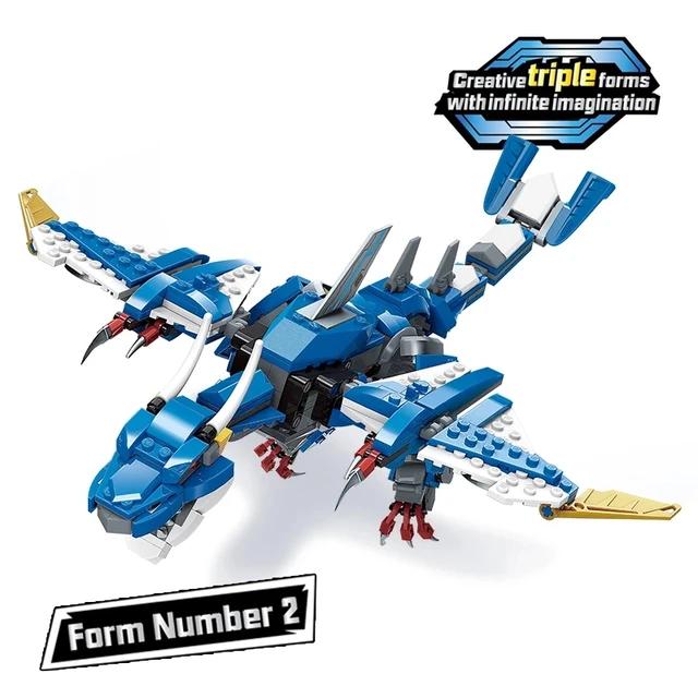 Qman Helicopter 3in1 Building Blocks Set - Evergreen Toy Store