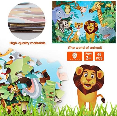 48pcs Jumbo Floor Puzzle DIY Educational Toys Puzzle for Kids - Evergreen Toy Store