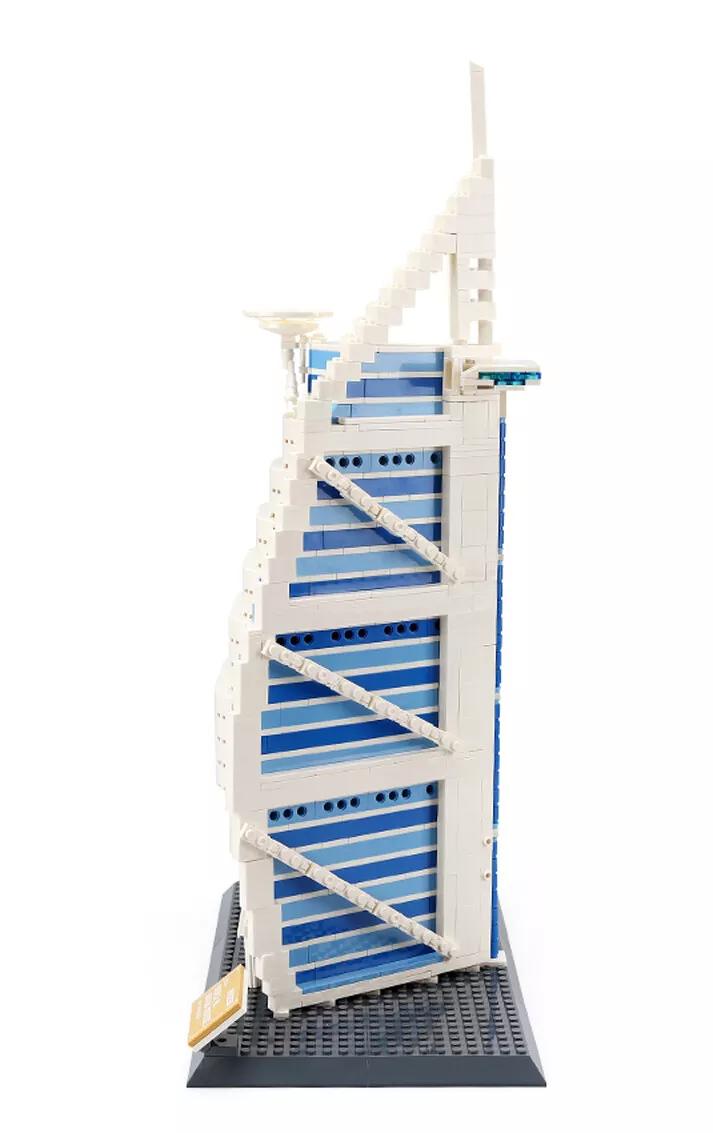 Burj Al Arab Hotel Construction Building Blocks For Boys & Girls (2280PCS) - Evergreen Toy Store