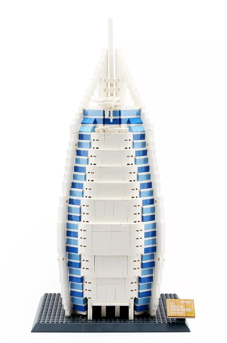 Burj Al Arab Hotel Construction Building Blocks For Boys & Girls (2280PCS) - Evergreen Toy Store