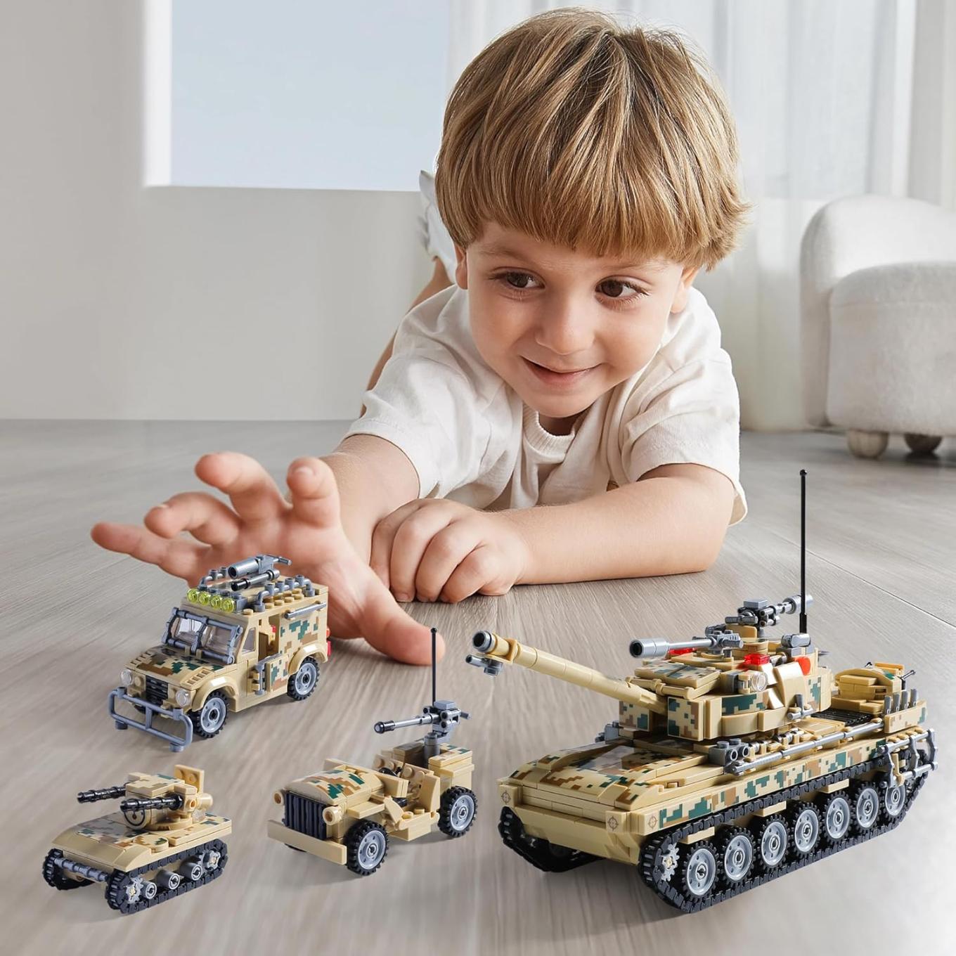 10in1 Tank Building Blocks Set - Evergreen Toy Store