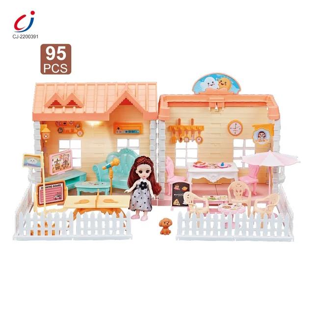 Doll House DIY Assembly Princess Villa Toy with 95PCS - Evergreen Toy Store