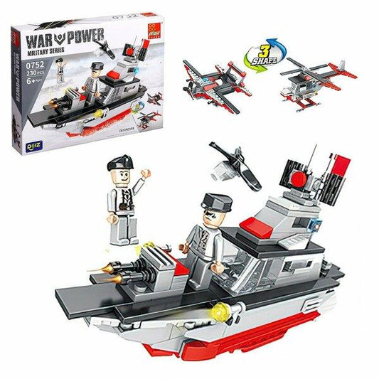 Military Series Aircraft Carrier Building Blocks - Evergreen Toy Store