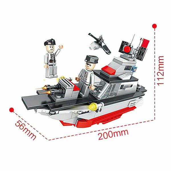 Military Series Aircraft Carrier Building Blocks - Evergreen Toy Store