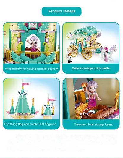 Cinderella Castle Building Blocks - Evergreen Toy Store