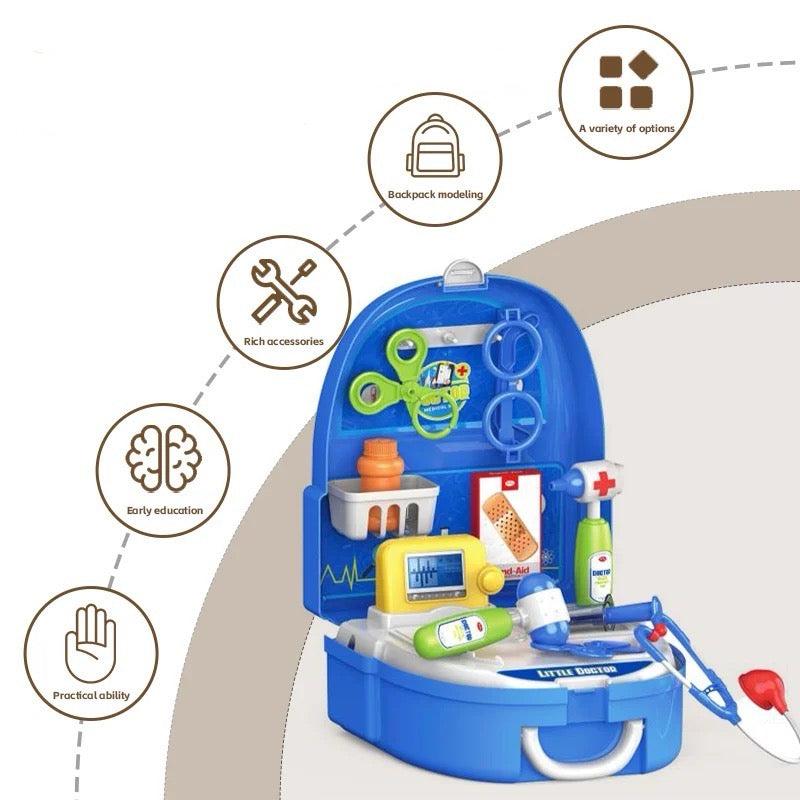 Little Doctor Set Backpack Medical Kit - Evergreen Toy Store