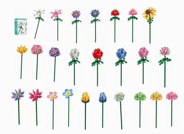 Moyu Creative DIY Brick Garden Plant Toys Flowers Building Block Gift - Evergreen Toy Store
