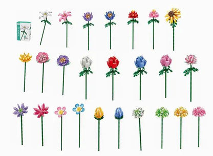 Moyu Creative DIY Brick Garden Plant Toys Flowers Building Block Gift - Evergreen Toy Store