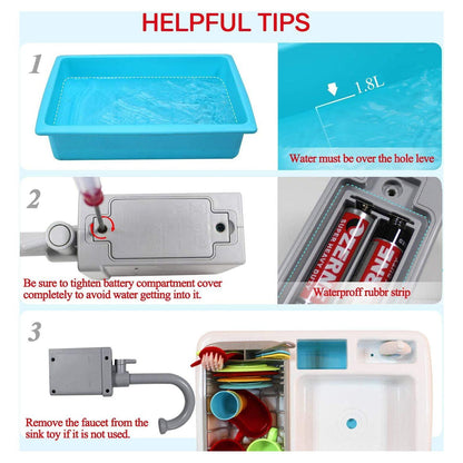 Frozen Children Kitchen Dish Washing Sink Set - Evergreen Toy Store