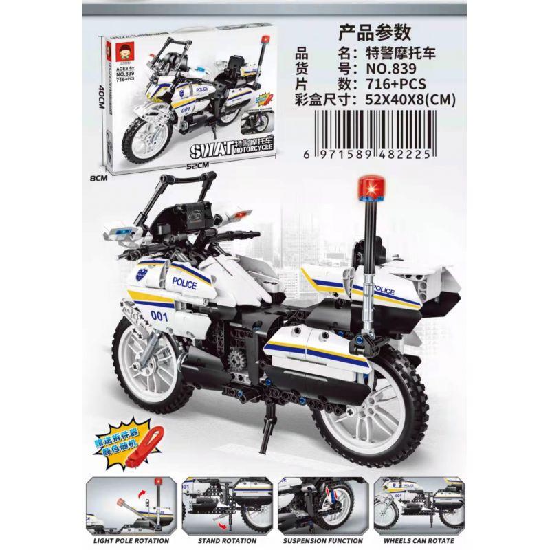 SWAT Motorcycle Model Building Blocks - Evergreen Toy Store