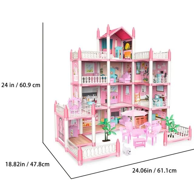 Beautiful DreamHouse, Doll House Playset with 170+ Accessories - Evergreen Toy Store