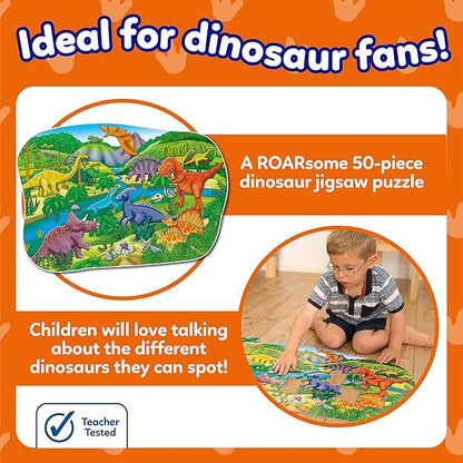50 Pieces Big Dinosaurs Jigsaw Puzzle - Evergreen Toy Store