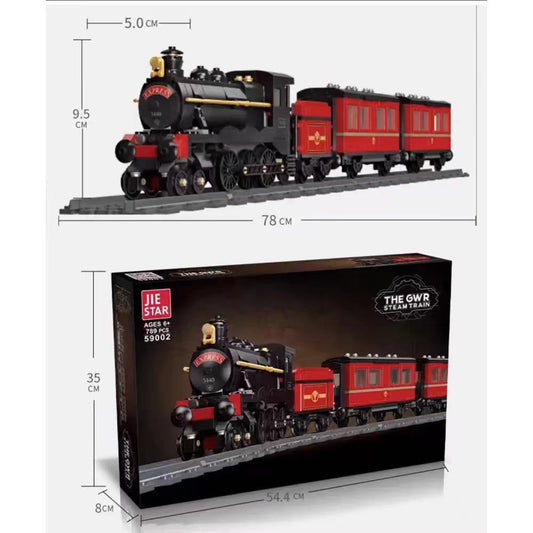The GWR Steam Train Model Building Block Set - Evergreen Toy Store