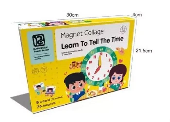 Magnet Puzzle Collage Learn to tell Time - Evergreen Toy Store