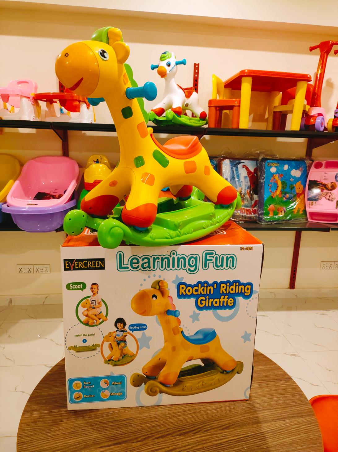 Evergreen Rocking & Riding Giraffe - Evergreen Toy Store