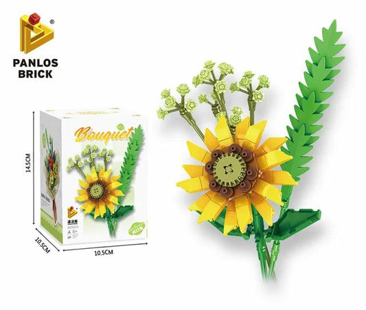 Brick Flower Bouquet Building Kit-Panlos - Evergreen Toy Store