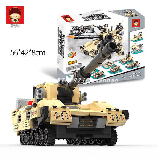 10in1 Tank Building Blocks Set - Evergreen Toy Store