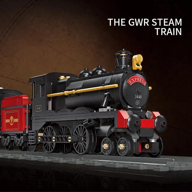 The GWR Steam Train Model Building Block Set - Evergreen Toy Store