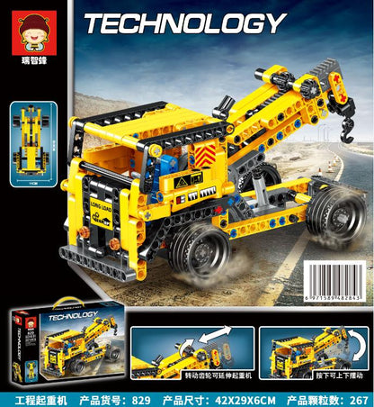 Technology Tow Truck Construction Building Blocks | 267PCS - Evergreen Toy Store
