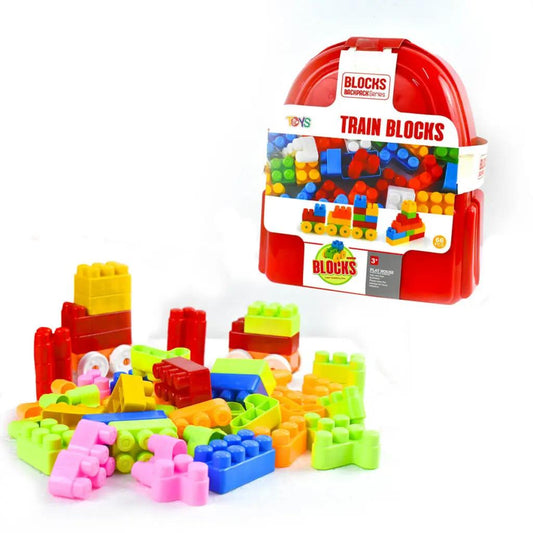 Train Blocks Backpack - Evergreen Toy Store