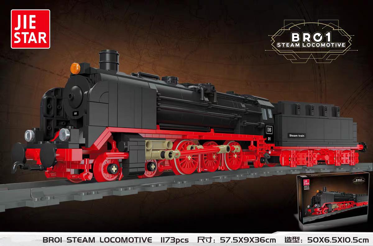 Hogwarts Express BRO1 Steam Locomotive Train Model Building Block - Evergreen Toy Store