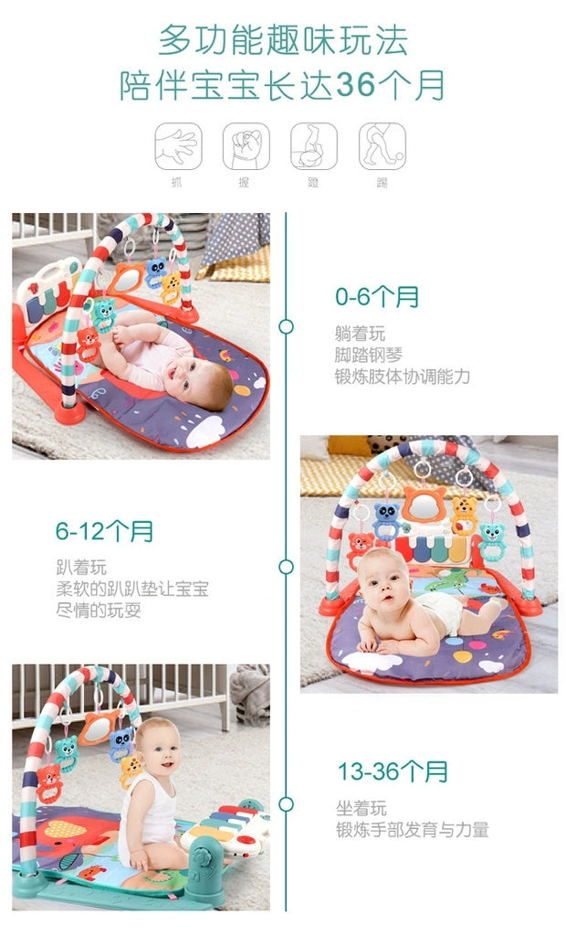Evergreen Baby Tummy Time Activity Play Mat with Interactive Music Keyboard - Evergreen Toy Store