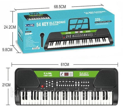 54 Key Electronic Keyboard Piano with Microphone - Evergreen Toy Store