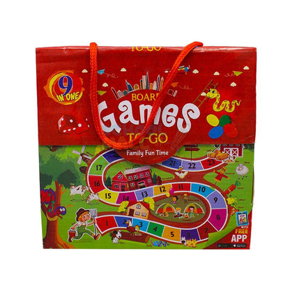 9 in 1 Holiday Family Travel Fun Board Games - Evergreen Toy Store