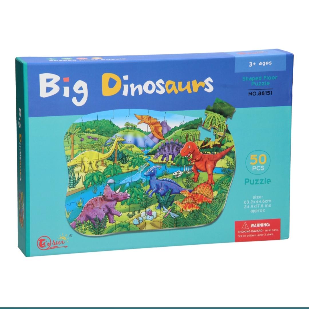 50 Pieces Big Dinosaurs Jigsaw Puzzle - Evergreen Toy Store