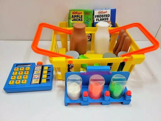 Supermarket Cart kitchen Trolley Set - Evergreen Toy Store