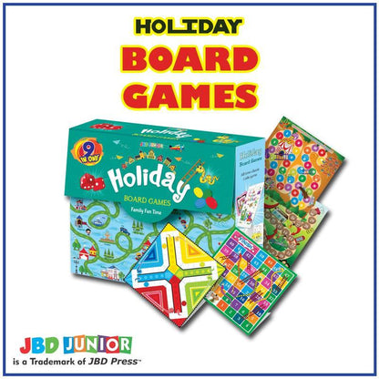 9 in 1 Holiday Family Travel Fun Board Games - Evergreen Toy Store