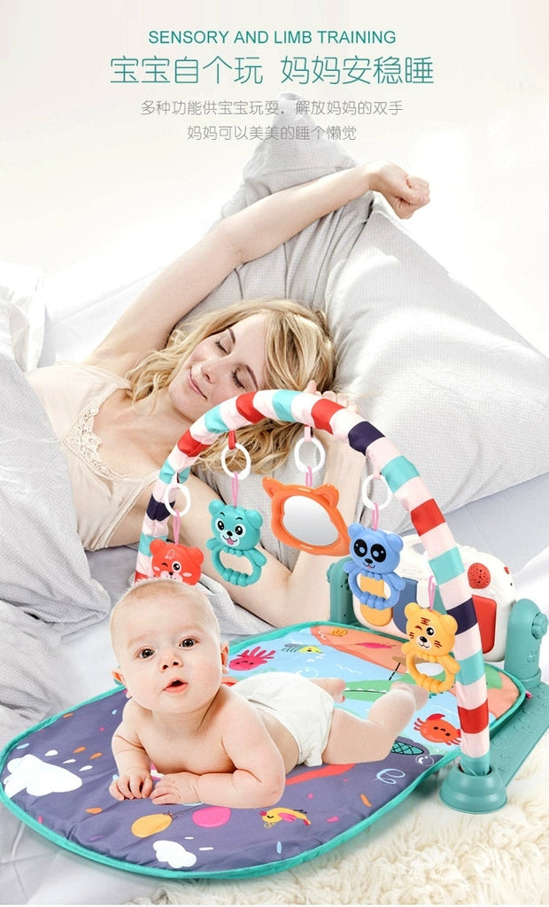 Evergreen Baby Tummy Time Activity Play Mat with Interactive Music Keyboard - Evergreen Toy Store