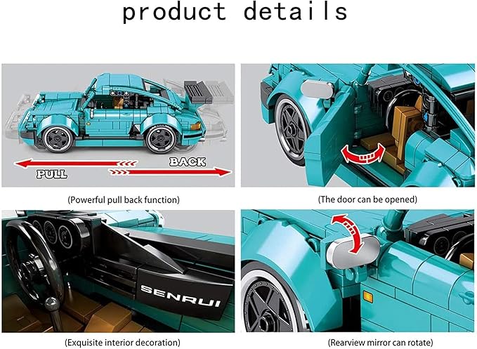 Porsche Supercar Building Blocks | 717PCS - Evergreen Toy Store